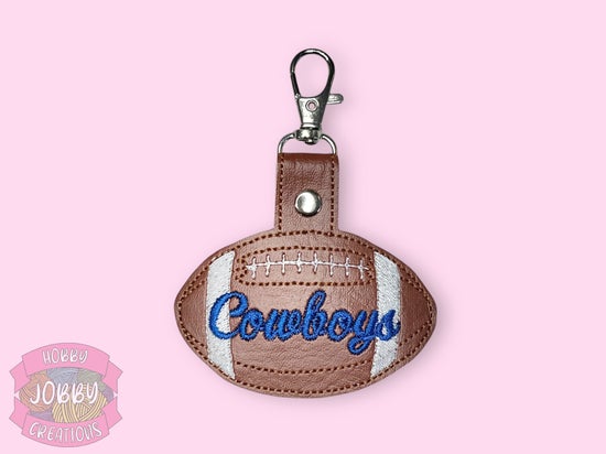 Cowboys Embroidered Keychain