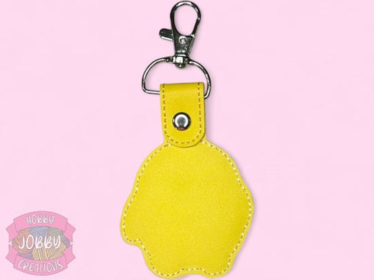 Stabby Ducky Embroidered Keychain