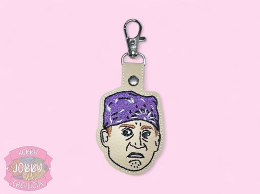 Bad Michael Embroidered Keychain