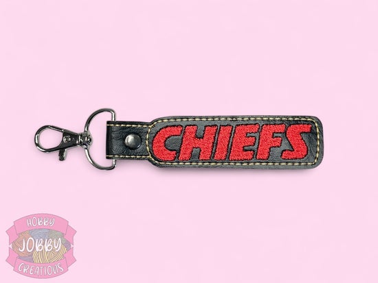 Chiefs Embroidered Keychain