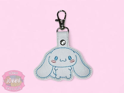 Flying Pup Friend Embroidered Keychain
