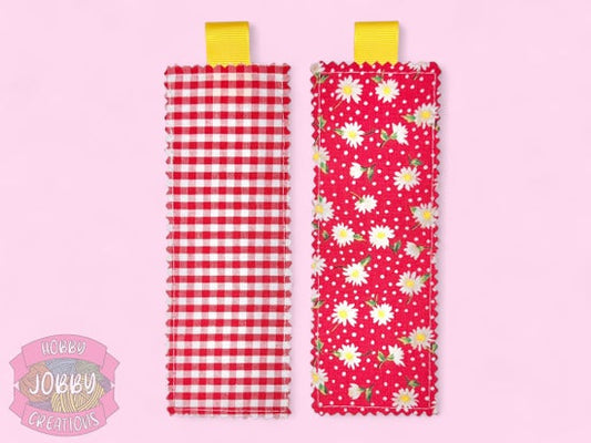 Bookmark (Flowers on Red)