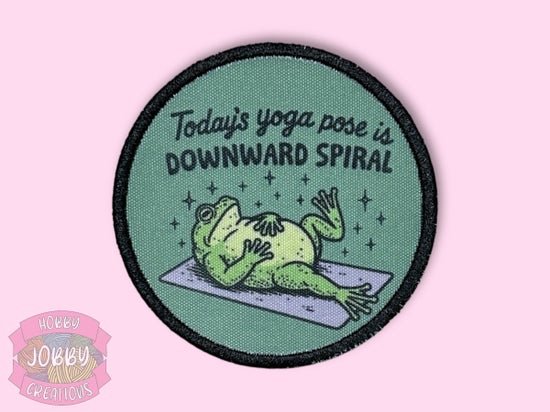 Downward Spiral Graphic Patch