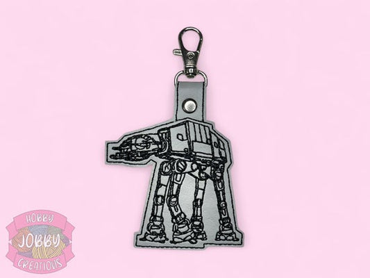 AT AT Embroidered Keychain