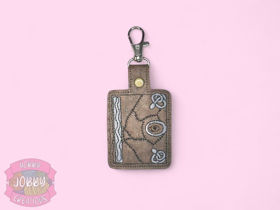 Spell Book Embroidered Keychain