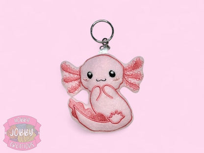 Axolotl Plushie Keychain