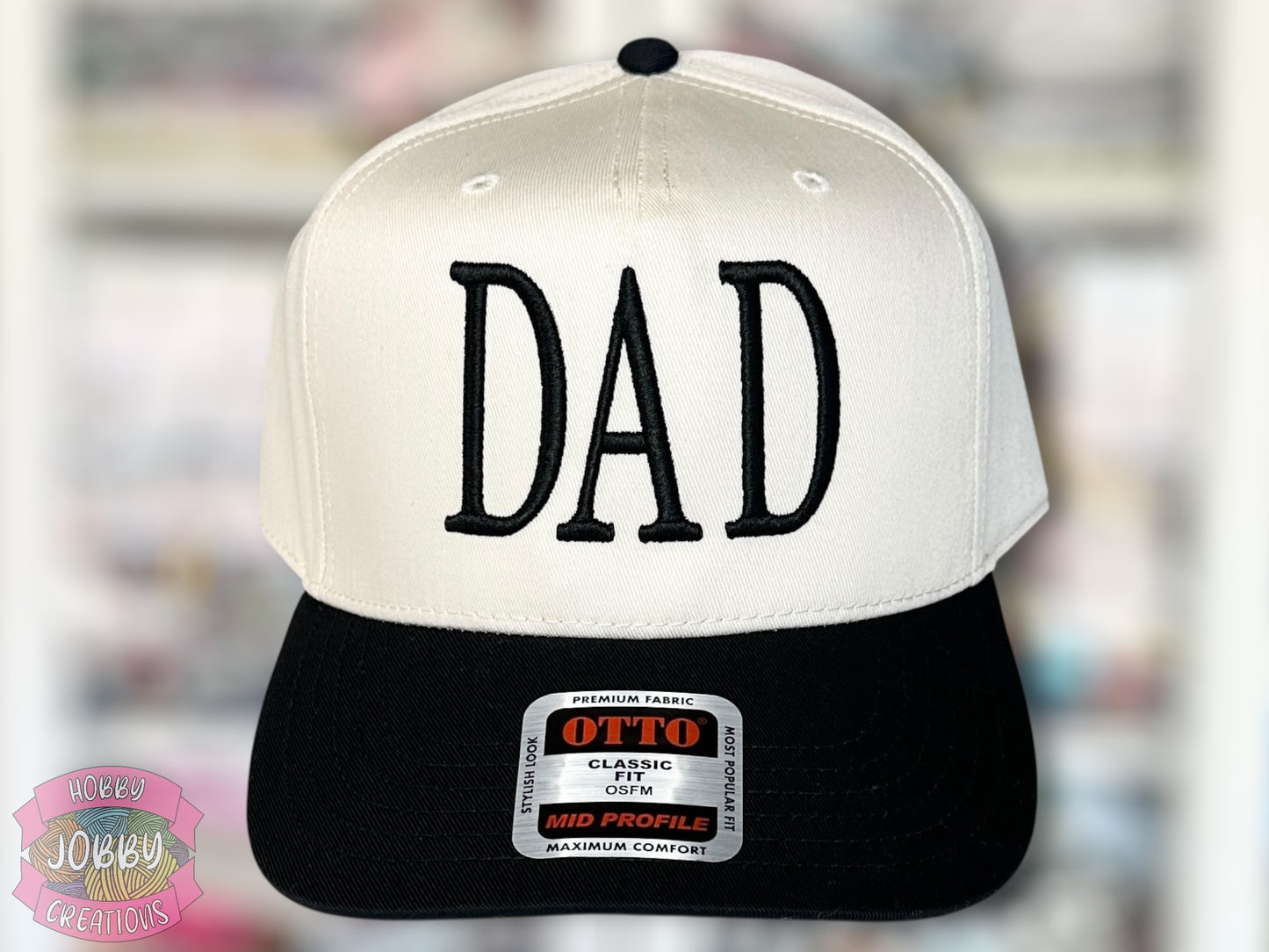 Custom DAD 3D Puff Embroidered Hat