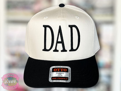 Custom DAD 3D Puff Embroidered Hat