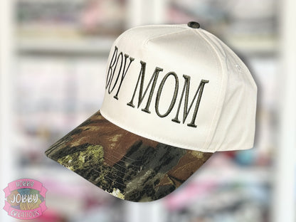 Custom Boy Mom Embroidered Hat