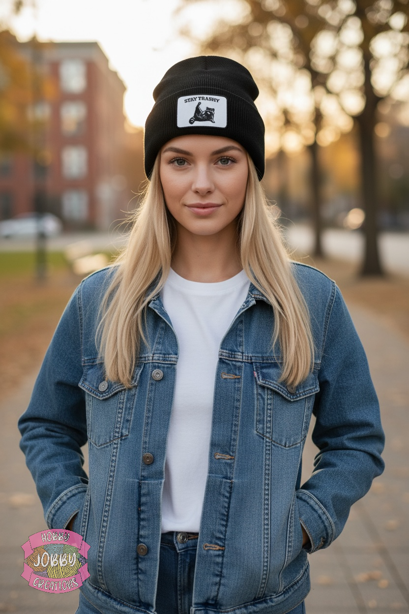 Patch Beanie (Stay Trashy)