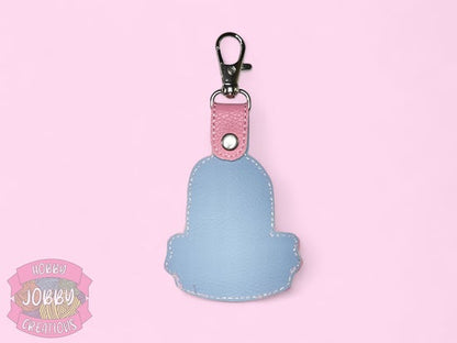 Butts Embroidered Keychain