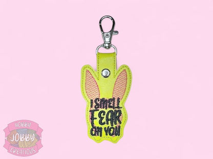 I Smell Fear Embroidered Keychain