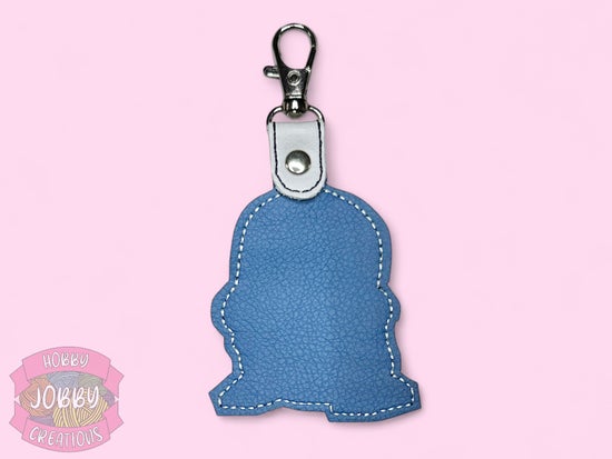 Beep Boop Robot Embroidered Keychain