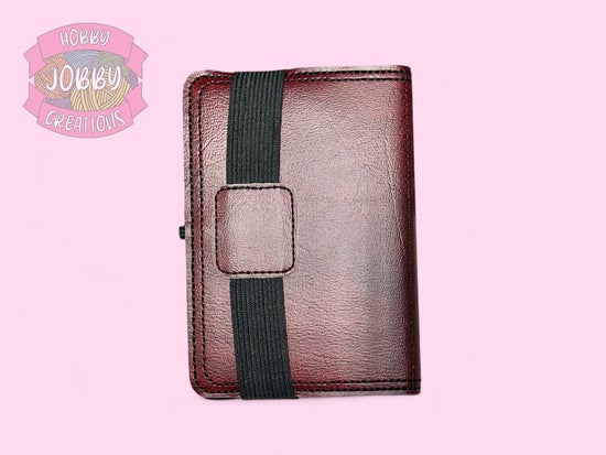 Mini Notebook Holder (Burgundy Marble)