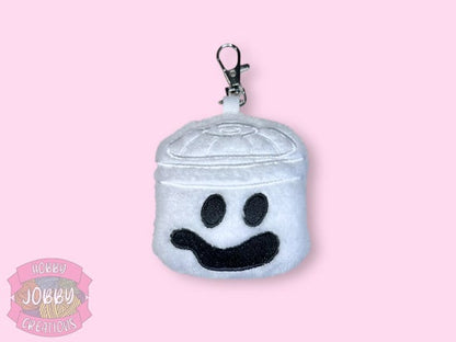 Nostalgic Bucket Embroidered Plushie Keychain (Select for options)