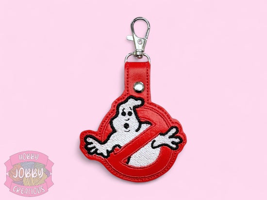 No Ghosts Embroidered Keychain