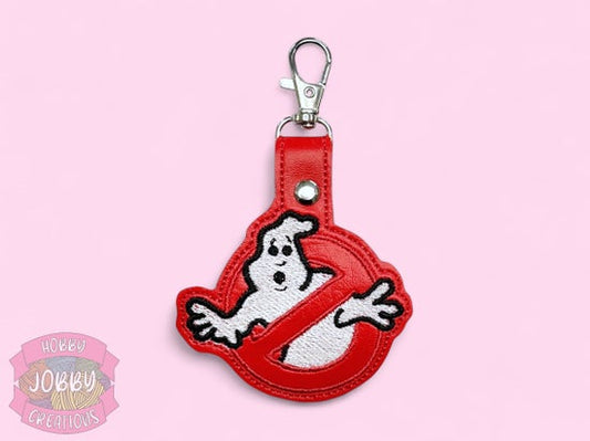 No Ghosts Embroidered Keychain