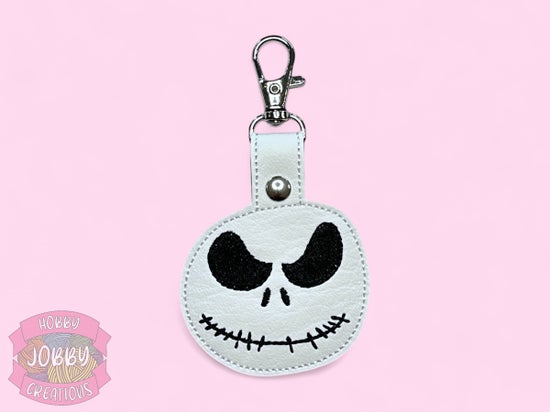 King Pumpkin Embroidered Keychain