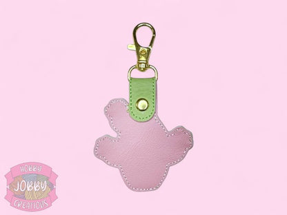Cute Cactus Embroidered Keychain