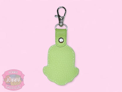 Evil Monkey Embroidered Keychain