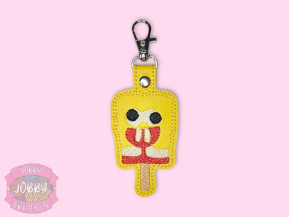 Sponge Pop Embroidered Keychain