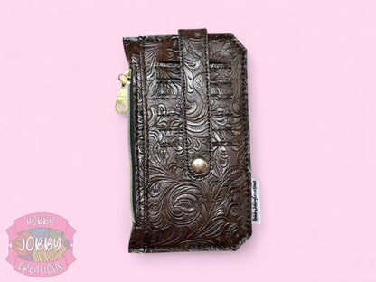 Purse Pal (Brown Floral Embossed)