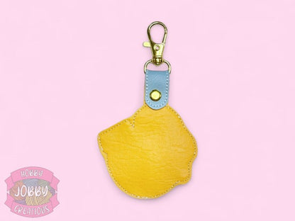 Bye Egg Embroidered Keychain
