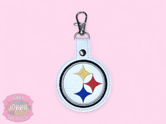 Steeler Embroidered Keychain
