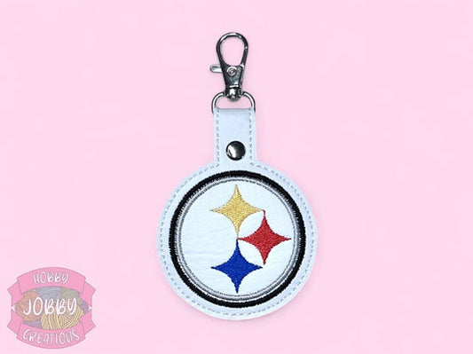 Steeler Embroidered Keychain