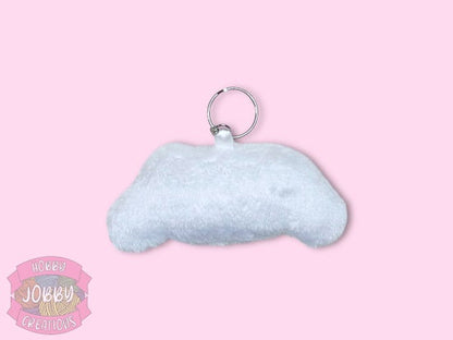 Flying Dog Plushie Keychain