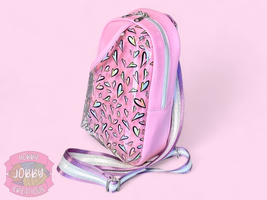 Rosie Sling Bag (Pink w/ Hearts)