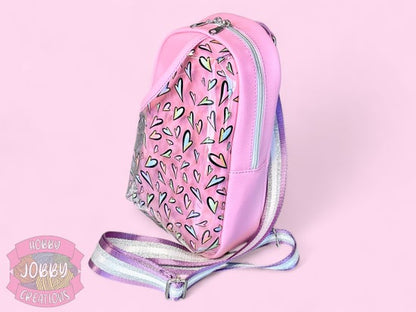 Rosie Sling Bag (Pink w/ Hearts)