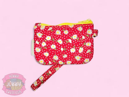 Hyalite Wristlet (Red w/ Floral)