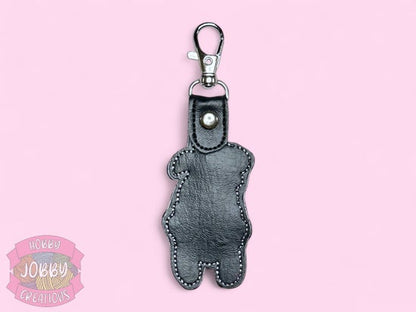 Silly Dog Embroidered Keychain