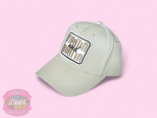 Floatin and Boatin Patch Cap (Tan w/ Brown)