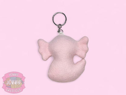Axolotl Plushie Keychain
