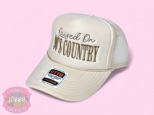 90's Country Cap (Tan w/ Brown)