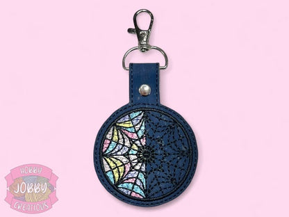 Nevermore Window Embroidered Keychain