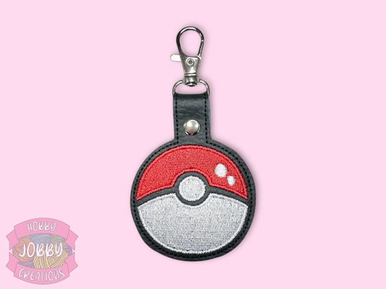 Monster Ball Embroidered Keychain