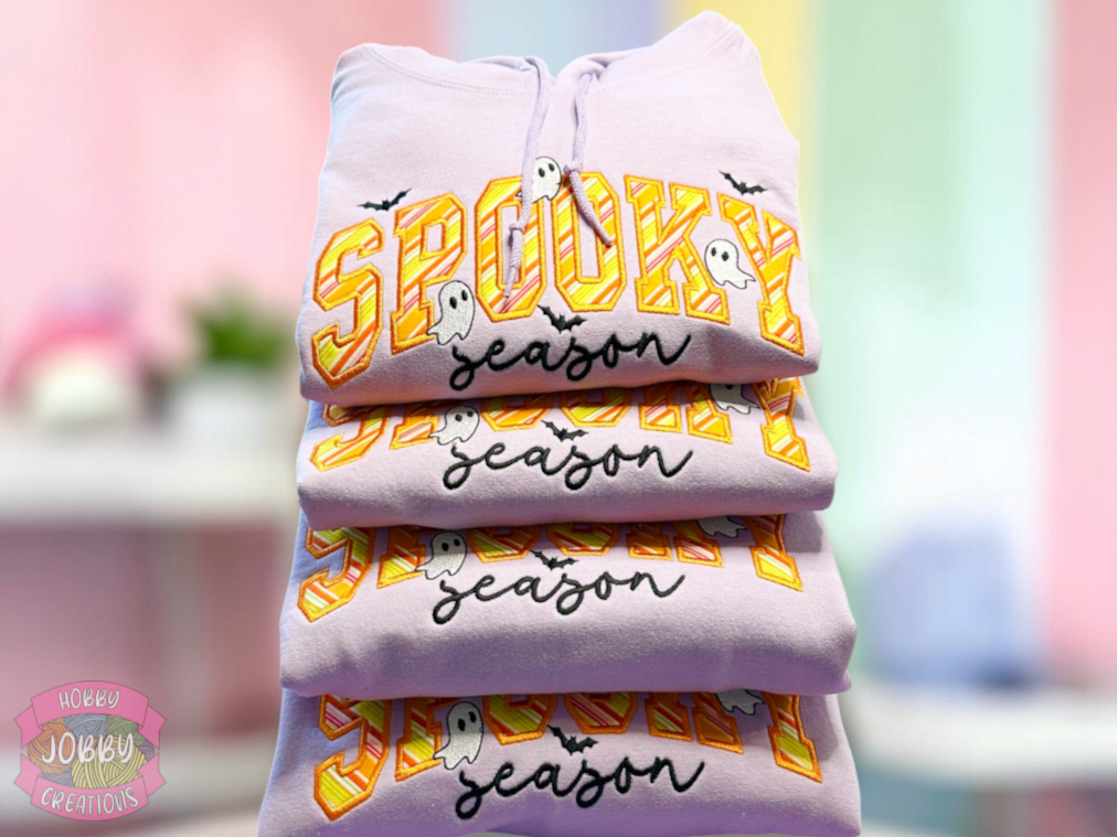 Spooky Season Embroidered Hoodie