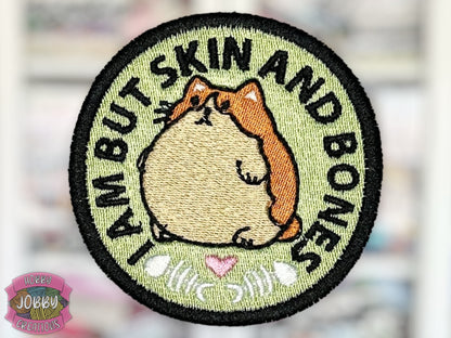 Skin And Bones Embroidered Iron-On Patch