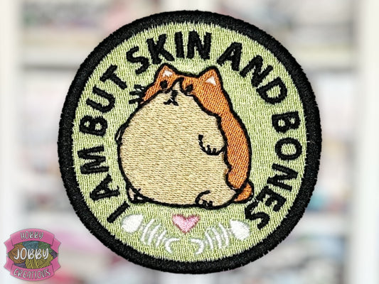 Skin And Bones Embroidered Iron-On Patch