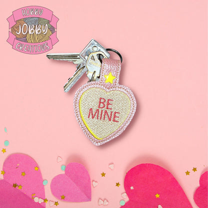 Be Mine Valentine Heart Digital Embroidery Design