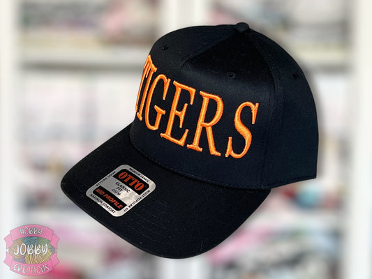Custom TIGERS 3D Puff Embroidered Hat