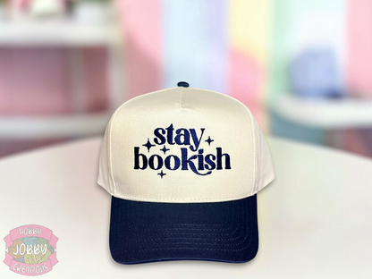 Custom Stay Bookish Embroidered Hat