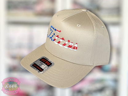 Custom Patriotic Titties Embroidered Hat