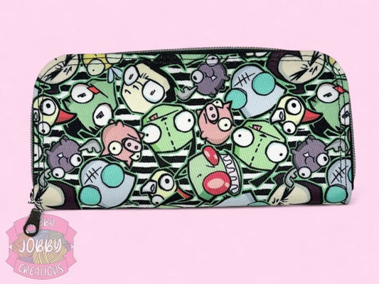 Invader Zip Around Wallet