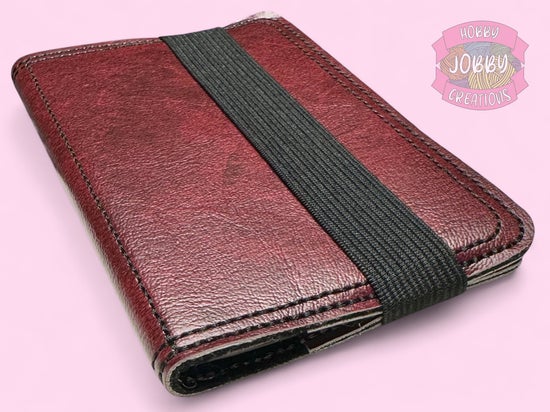 Mini Notebook Holder (Burgundy Marble)