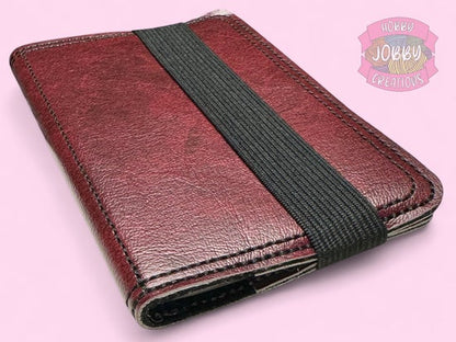 Mini Notebook Holder (Burgundy Marble)