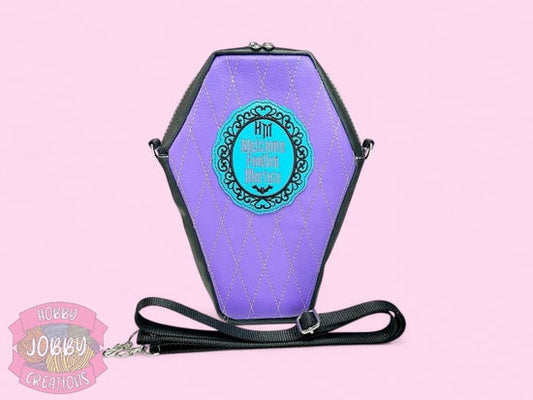 Foolish Mortals Quilted Coffin Bag